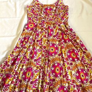 Exquisite Tory Burch summer dress of the year !! Beautiful fabric lined